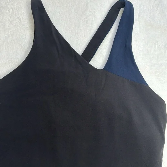 Lululemon one piece thong body suit True Navy and Black, size 8 - Picture 3 of 15